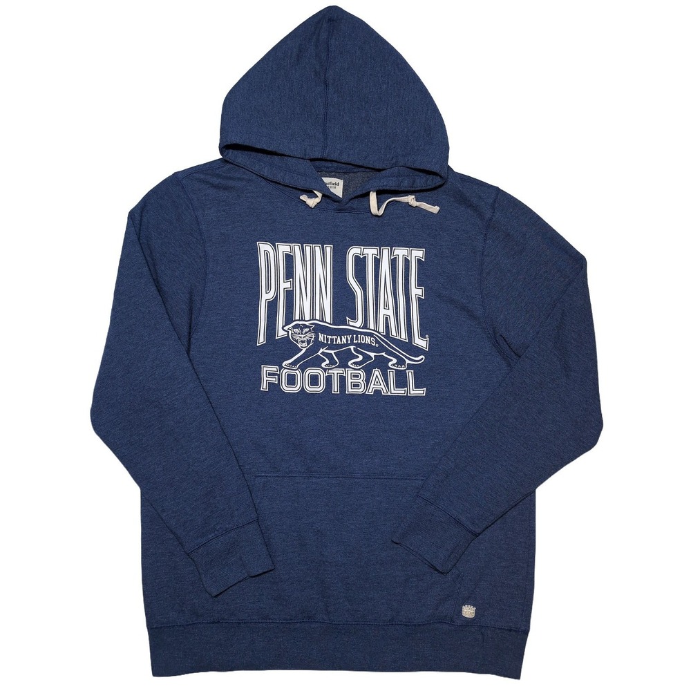 HOMEFIELD Penn State Nittany Lions Vintage Style Retro Hoodie Blue 3XL (Fits XL)